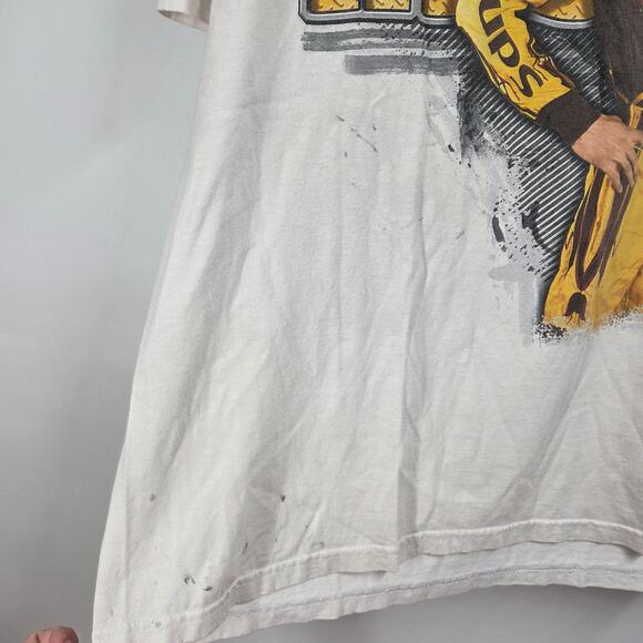 Chase SZ XL White Cotton Tee Shirt David Ragan Graphic NASCAR Causal - Picture 3 of 6